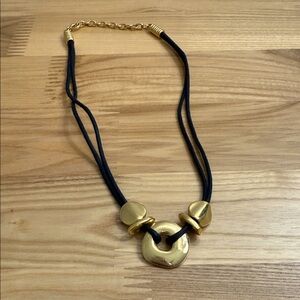 Gold and Black Necklace